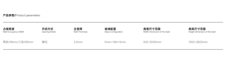 凯士系列推拉门